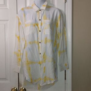 CALIA Women's Long Sleeve Utility Shirt Cover Up swimsui cover  Sz XS …